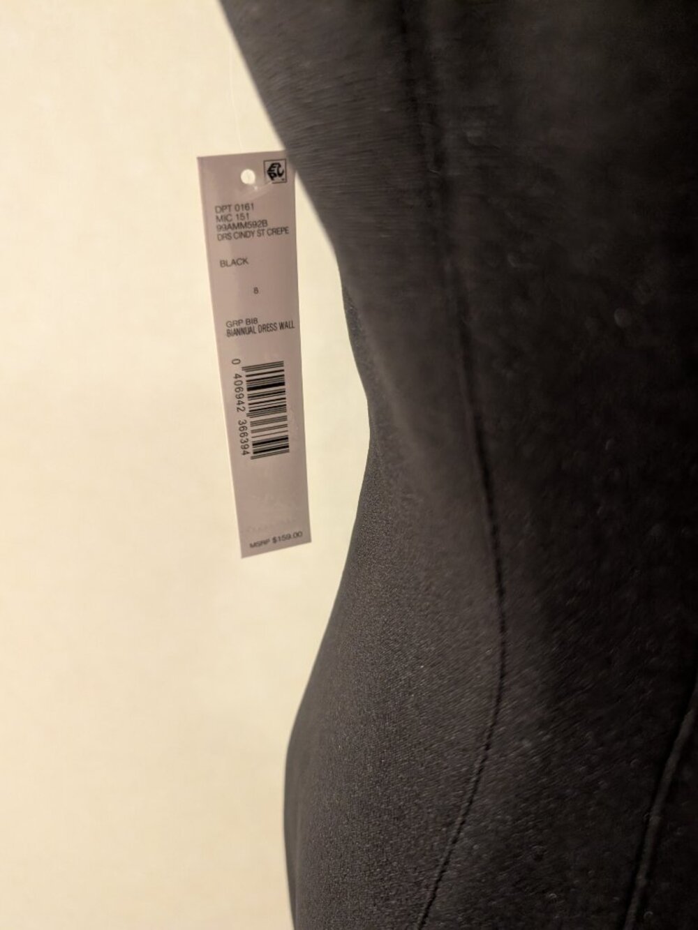 NWT Antonio Melani Cindy Black Stretch Crepe Sheath Dress Size 8 Career - Picture 7 of 12